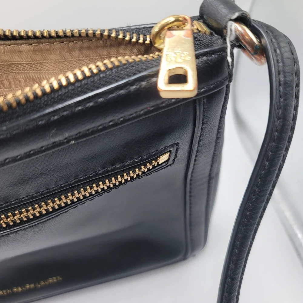 Lauren Ralph Lauren black leather